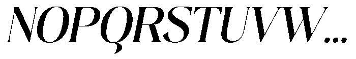 Plakent Semi Bold Italic Font UPPERCASE