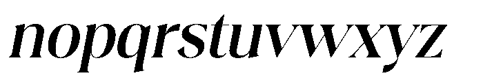 Plakent Semi Bold Italic Font LOWERCASE