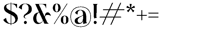 Plakent Semi Bold Font OTHER CHARS