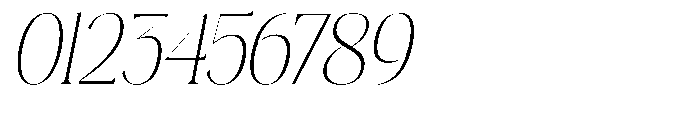 Plakent Thin Italic Font OTHER CHARS