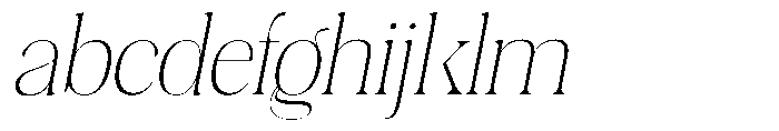 Plakent Thin Italic FONT
