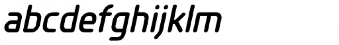 Planer DemiBold Italic Font LOWERCASE