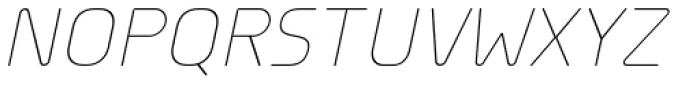 Planer ExtraLight Italic Font UPPERCASE