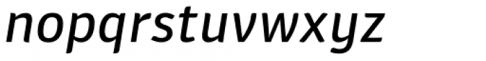 Plantago Extended Medium Italic Font LOWERCASE