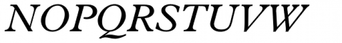 Plantin Infant Italic Font UPPERCASE