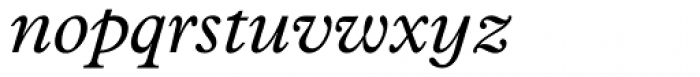 Plantin Infant Italic Font LOWERCASE