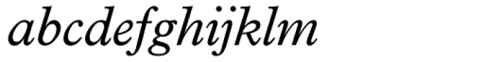 Plantin Italic Font LOWERCASE