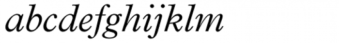 Plantin Light Italic Font LOWERCASE