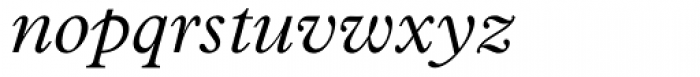 Plantin Light Italic Font LOWERCASE