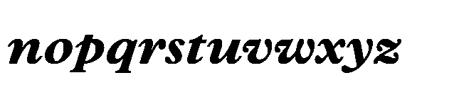 Plantin Now Caption ExtraBold Italic Font LOWERCASE