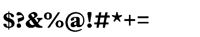 Plantin Now Caption ExtraBold Font OTHER CHARS