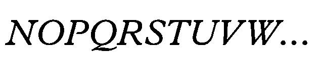 Plantin Now Caption Italic Font UPPERCASE