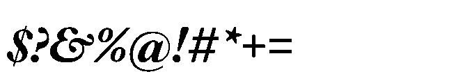Plantin Now Display Bold Italic Font OTHER CHARS