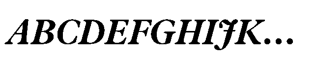 Plantin Now Display Bold Italic Font UPPERCASE