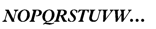 Plantin Now Display Bold Italic Font UPPERCASE