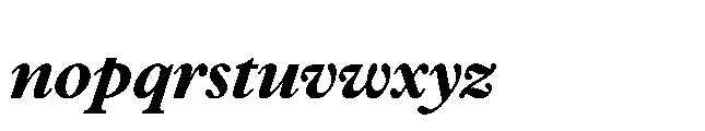 Plantin Now Display Bold Italic Font LOWERCASE
