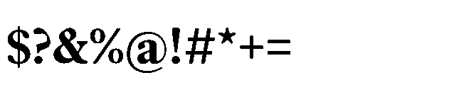 Plantin Now Display Bold Font OTHER CHARS