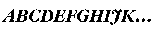 Plantin Now Display ExtraBold Italic Font UPPERCASE