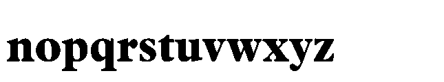 Plantin Now Display ExtraBold Font LOWERCASE