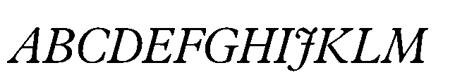 Plantin Now Display Italic Font UPPERCASE