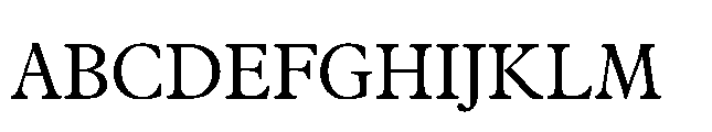 Plantin Now Display Regular Font UPPERCASE
