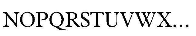 Plantin Now Display Regular Font UPPERCASE