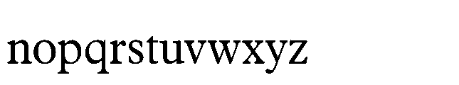 Plantin Now Display Regular Font LOWERCASE