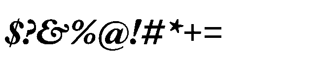 Plantin Now Text Bold Italic Font OTHER CHARS