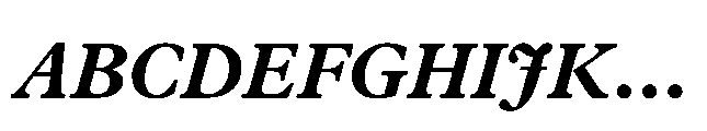 Plantin Now Text Bold Italic Font UPPERCASE