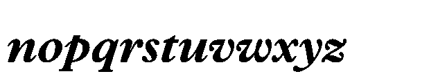Plantin Now Text Bold Italic Font LOWERCASE