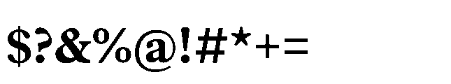 Plantin Now Text Bold Font OTHER CHARS