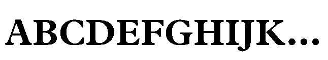 Plantin Now Text Bold Font UPPERCASE