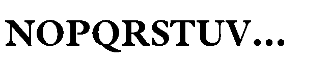 Plantin Now Text Bold Font UPPERCASE