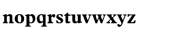 Plantin Now Text Bold Font LOWERCASE