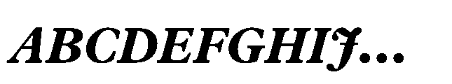 Plantin Now Text ExtraBold Italic Font UPPERCASE