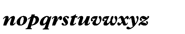 Plantin Now Text ExtraBold Italic Font LOWERCASE