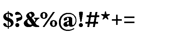 Plantin Now Text ExtraBold Font OTHER CHARS