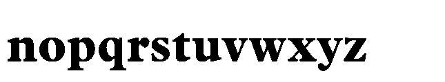 Plantin Now Text ExtraBold Font LOWERCASE