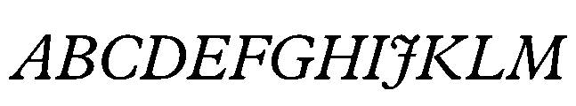 Plantin Now Text Italic Font UPPERCASE