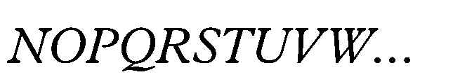 Plantin Now Text Italic Font UPPERCASE