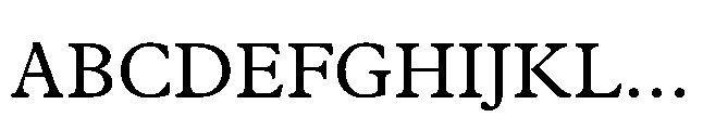 Plantin Now Text Regular Font UPPERCASE