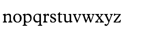 Plantin Now Text Regular Font LOWERCASE