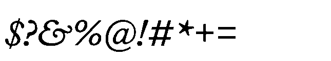 Plantin Now Variable Italic Font OTHER CHARS