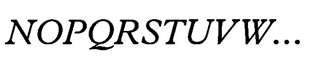 Plantin Now Variable Italic Font UPPERCASE