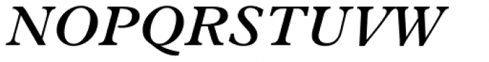 Plantin SemiBold Italic Font UPPERCASE