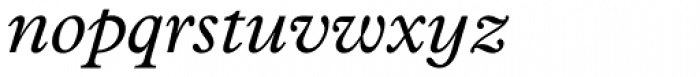 Plantin Std Infant Italic Font LOWERCASE