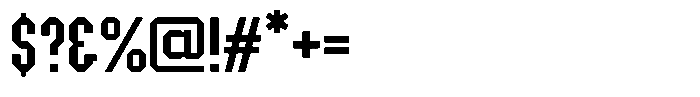 Plase Flat Regular Font OTHER CHARS