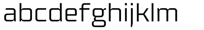 Plasma Light Extended Font LOWERCASE