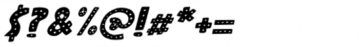 Plastic Fantastic Dots Italic Font OTHER CHARS