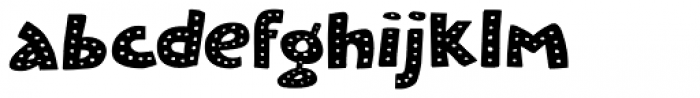 Plastic Fantastic Dots Regular Font LOWERCASE